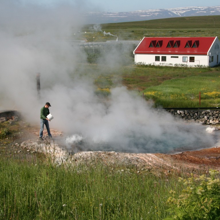 Sápa sett í hverinn