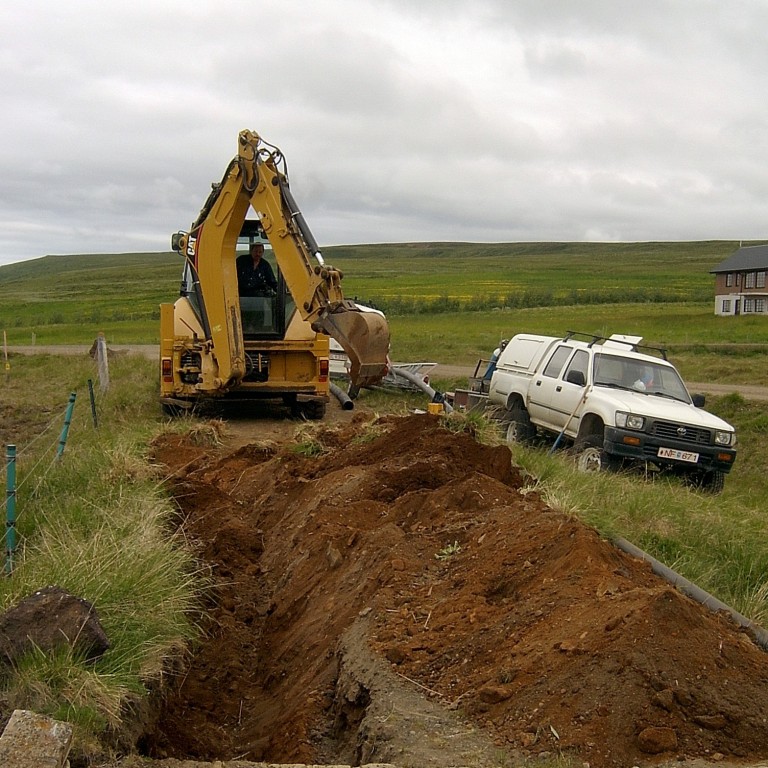 Endurbætur - lögn Rauðaskriðu