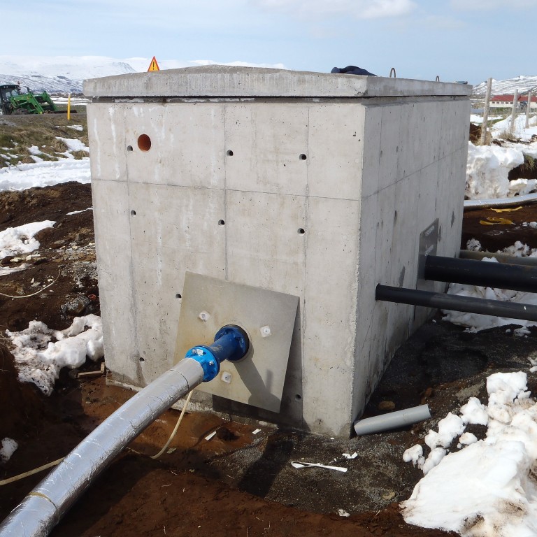 Nýtt brunnhús við Heiðargarð við Ystahvamm