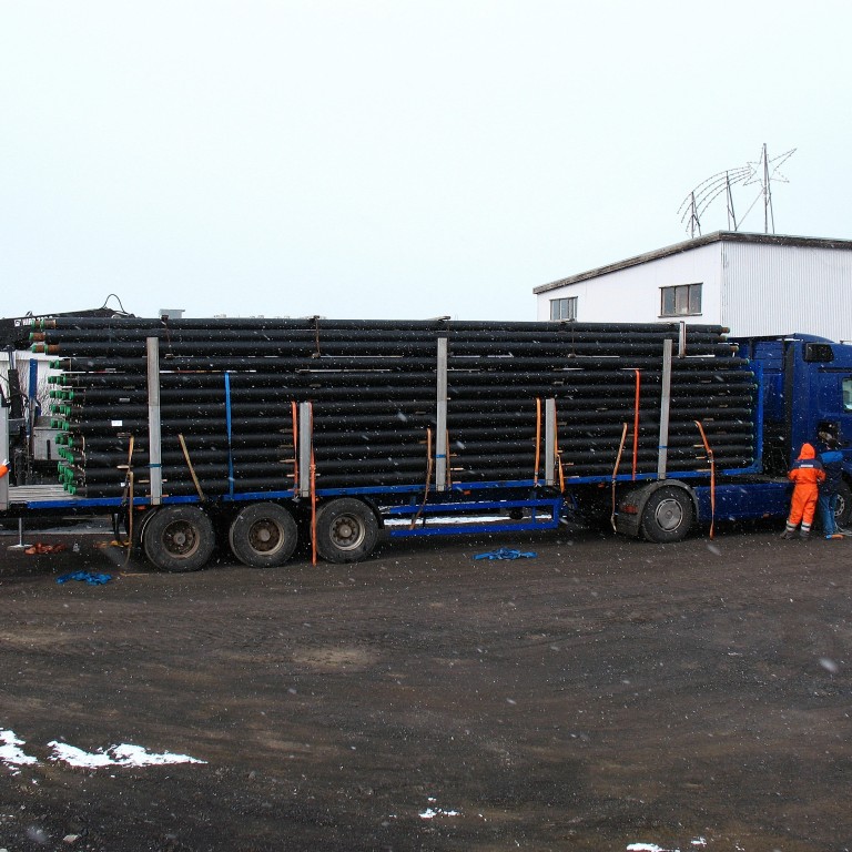 DN100 einangruð stálrör fyrir endurnýjun hitaveitu frá Heiðargarði að Ytra Fjalli