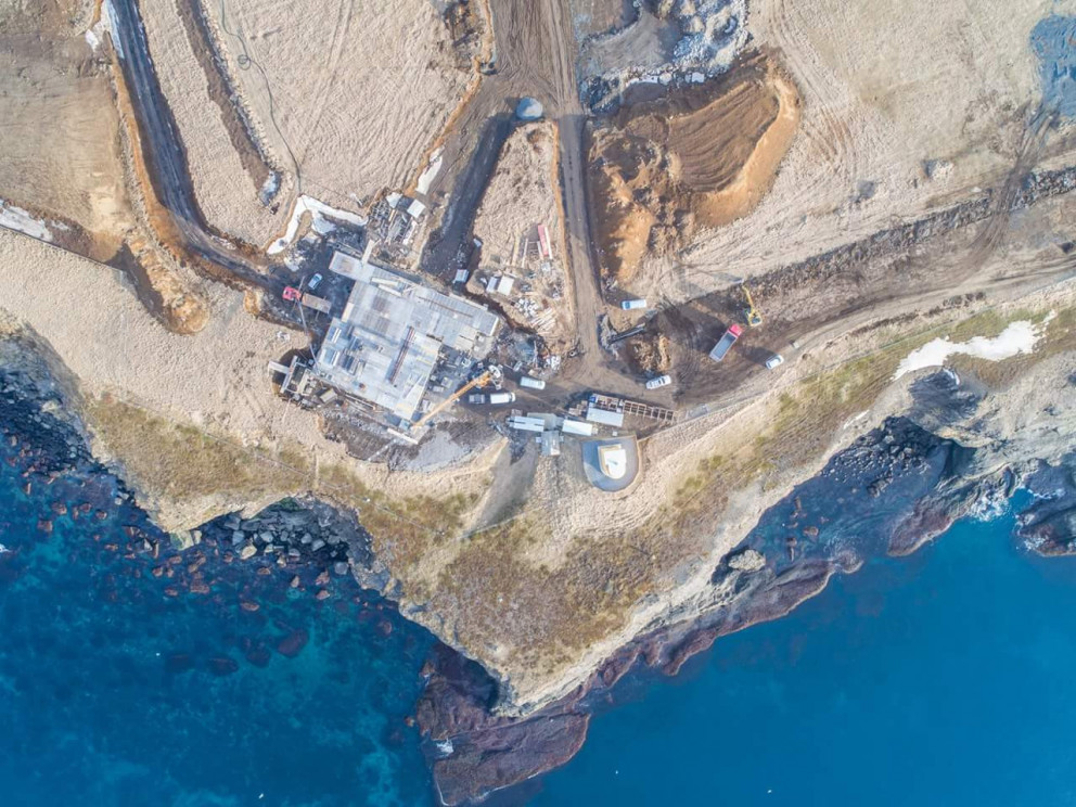 Byggingasvæði Sjóbaða á Höfða
Mynd Gaukur Hjartarson