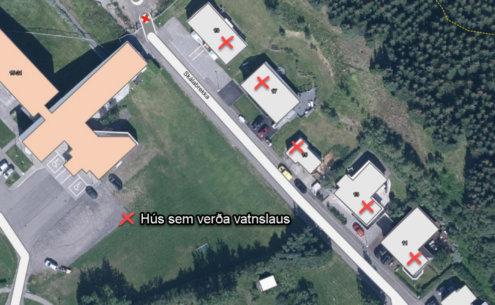 Kaldavatnslaust í Skálabrekku.