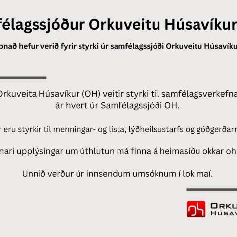 Samfélagssjóður Orkuveitu Húsavíkur ohf.
